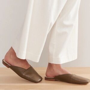 Jenni Kayne Brown Leather Mules